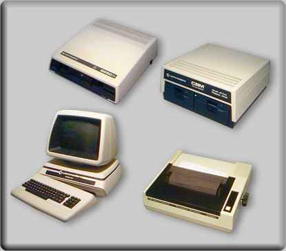 CBM 8032 SK mit Druckern und Floppys